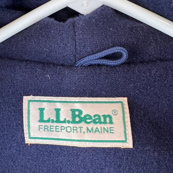 Vintage LL Bean Womens 90s Wool Aztec Snowflake Pattern Coat Jacket USA Ski Hiki - Picture 4 of 8